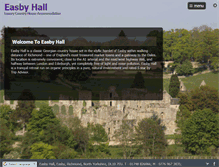 Tablet Screenshot of easbyhall.com